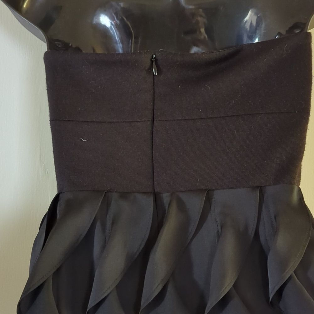 - Lauren Conrad Black Strapless Ruffle Front Dress - Picture 6 of 11